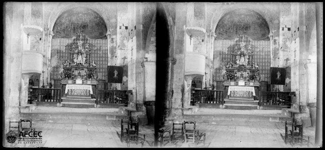 Altar i retaule major del monestir de Santa Maria de Gualter
