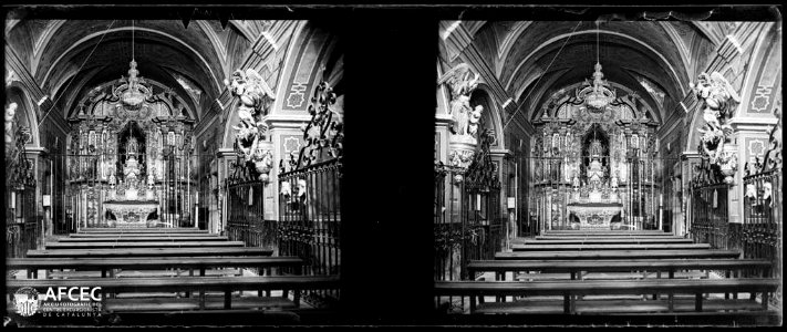 Altar interior del santuari de Santa Maria dels Oms
