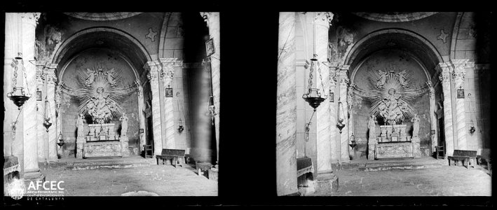 Altar interior de l'església de Santa Maria de Lillet
