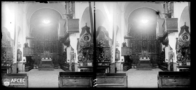 Altar major de l'església parroquial de Sant Llorenç de Morunys (AFCEC VINTRO B 00160)
