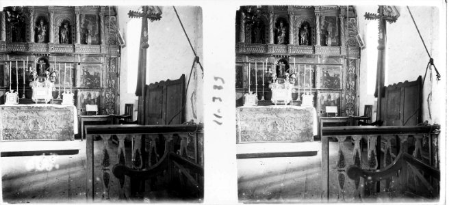Altar major de l'església de Sant Andreu a Casau