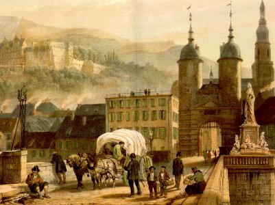Alte Bruecke Heidelberg von Konrad Linck 1788 photo