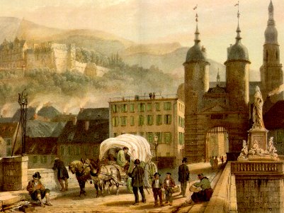 Alte Bruecke Heidelberg von Konrad Linck 1788