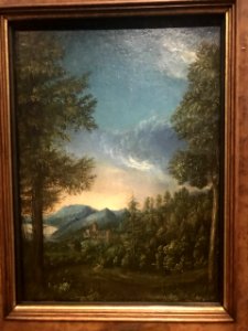 Altdorfer Paysage aux deux épicéas