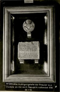 Alte Huldigungstafel der Friauler aus Cividale an die vent.Repuplik vollendet 1518 23.7.18. (BildID 15620940)