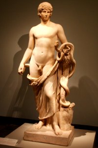 Altes Museum - Kolossalstatue mit Füllhorn, Schlange und Bildnis des Antinoos