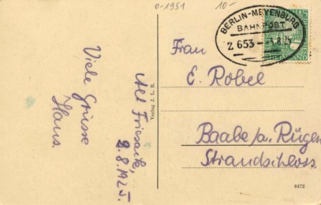 Altfriesack, Brandenburg - Schleusenpartie (back) (Zeno Ansichtskarten)