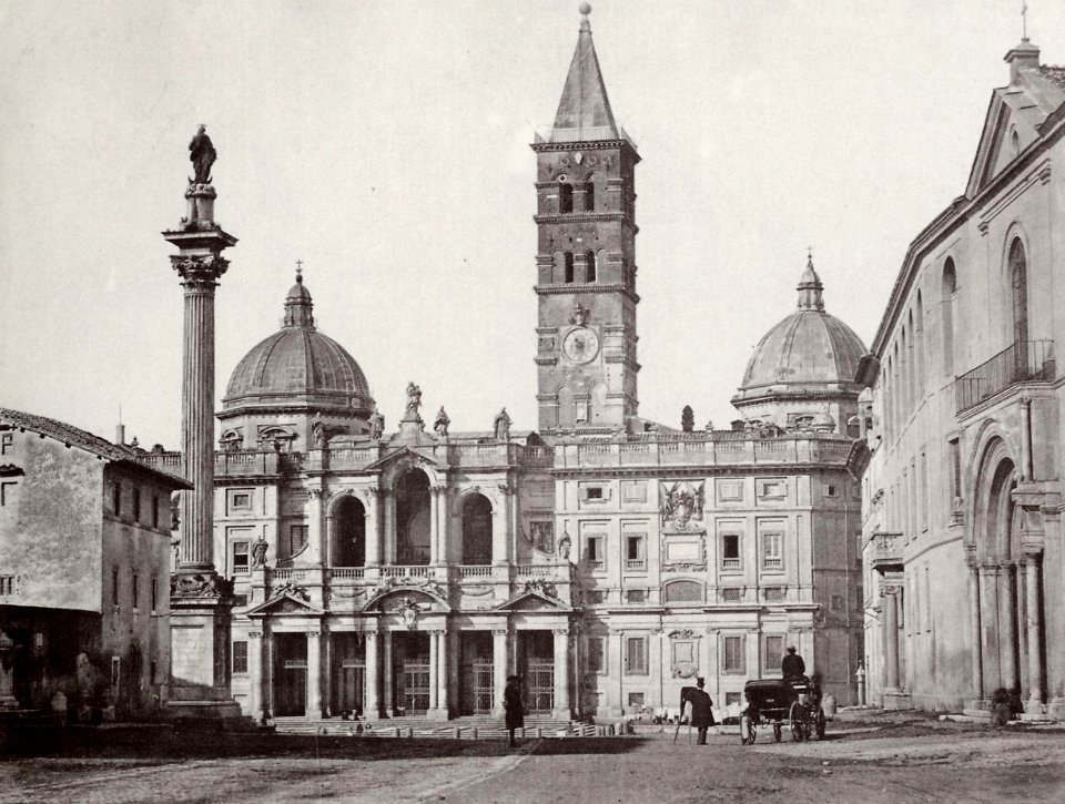 Altobelli und Molins - Die Piazza S. Maria Maggiore mit einem Photographen (Zeno Fotografie)