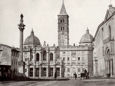 Altobelli und Molins - Die Piazza S. Maria Maggiore mit einem Photographen (Zeno Fotografie)