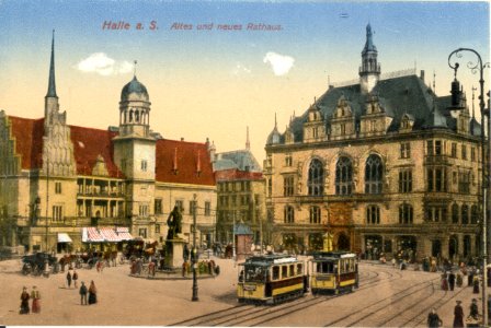 Altes Rathaus und Neues Rathaus Halle