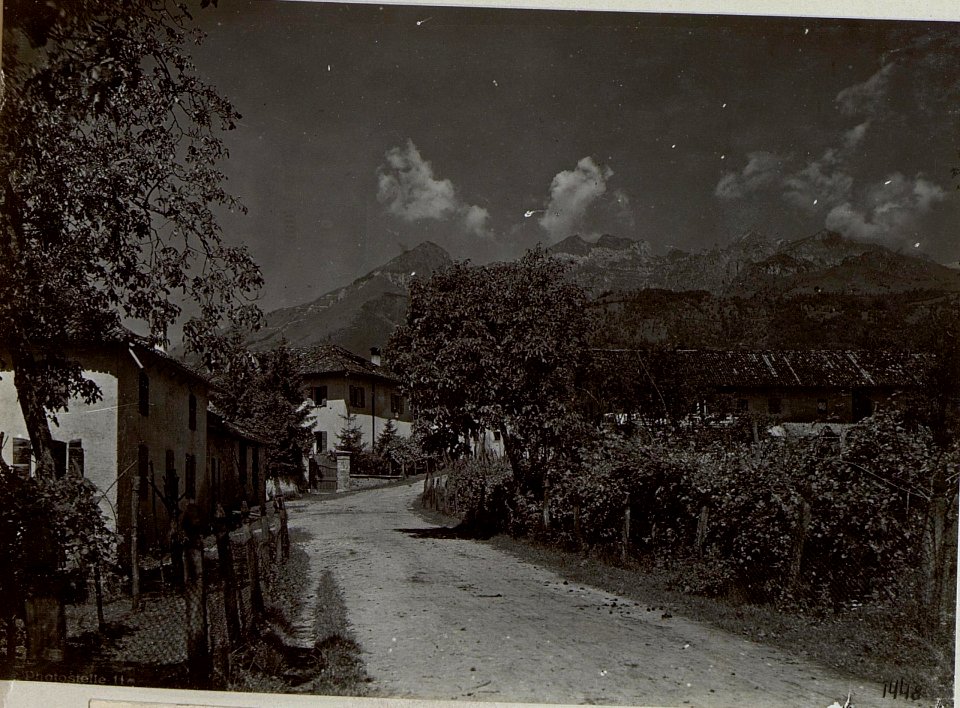 Altin nördlich Feltre. Hauptstraße.Juli.1918. (BildID 15643810)