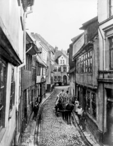 Altstadtbebauung in der Faulstraße in Höhe Küterstraße (Kiel 44.651)