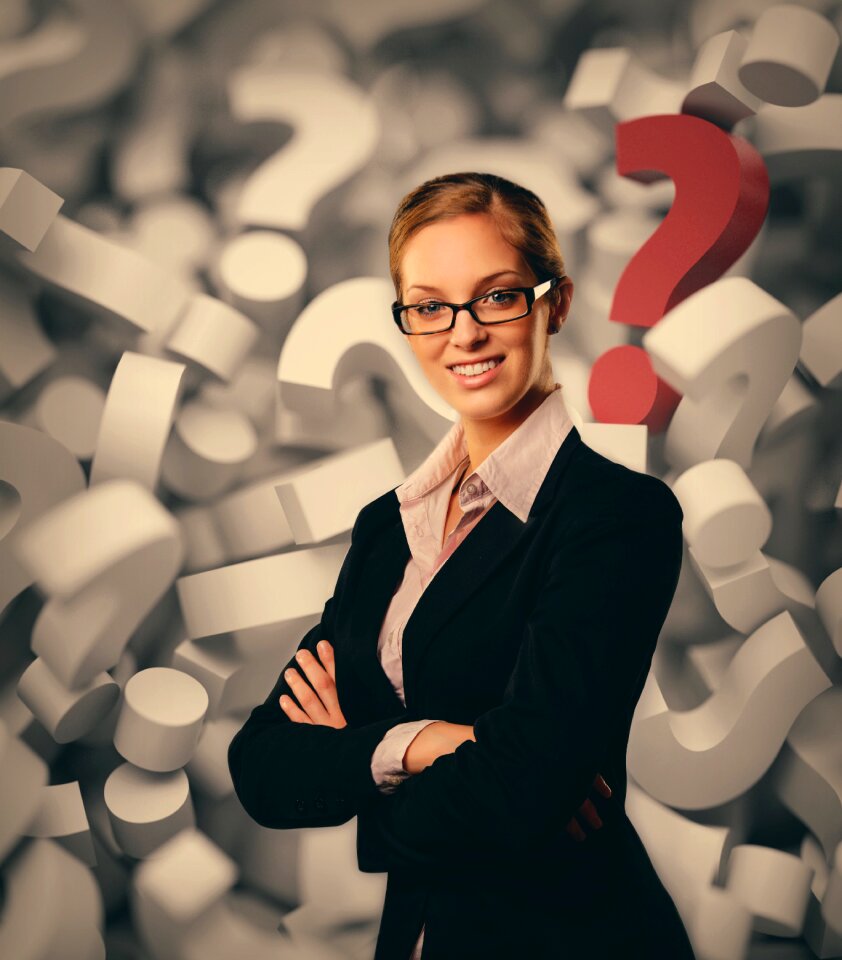 Businesswoman corporate choice