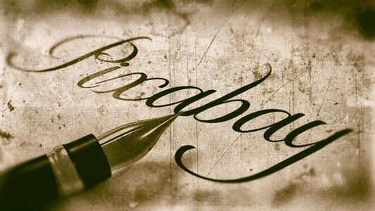 Calligraphy pixabay vintage