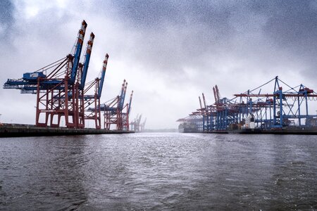 Container terminal hamburg container platform photo