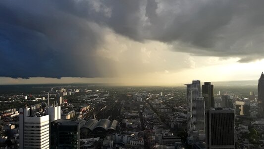 Frankfurt skyscrapers mood
