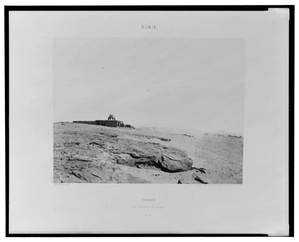 Amadah - vue générale des ruines - Félix Teynard phot. LCCN2001695380