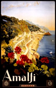 Amalfi, travel poster for ENIT, 1910-1920