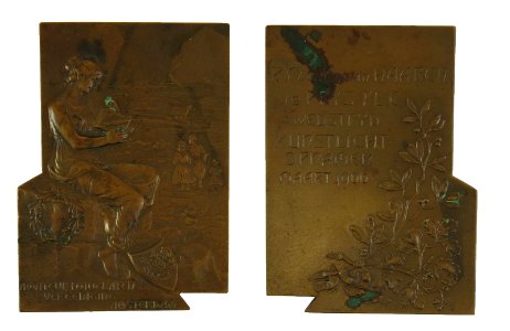 Amateur Fotografen Vereeniging Amsterdam, prijspenning op naam van P.M.G.M. van Haaren, objectnr 1667