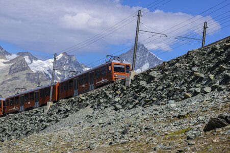 Alpine zermatt mountains photo