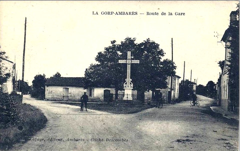 Ambares route-de-la-gare Croix de Marquet