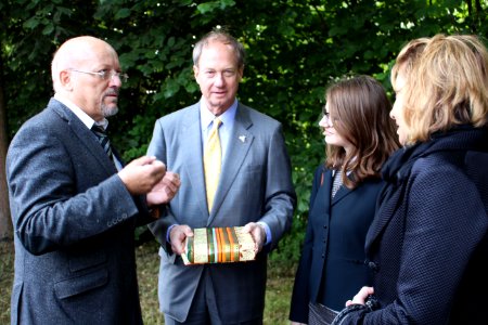 Ambassador and Mrs. Emerson trace their roots on tour through Germany IMG 1553 (19317855415)