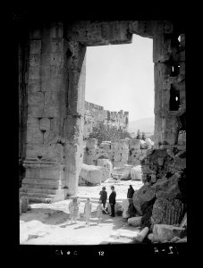 Baalbek. 'Heliopolis.' Temple of Bacchus, looking out of the great doorway LOC matpc.15478