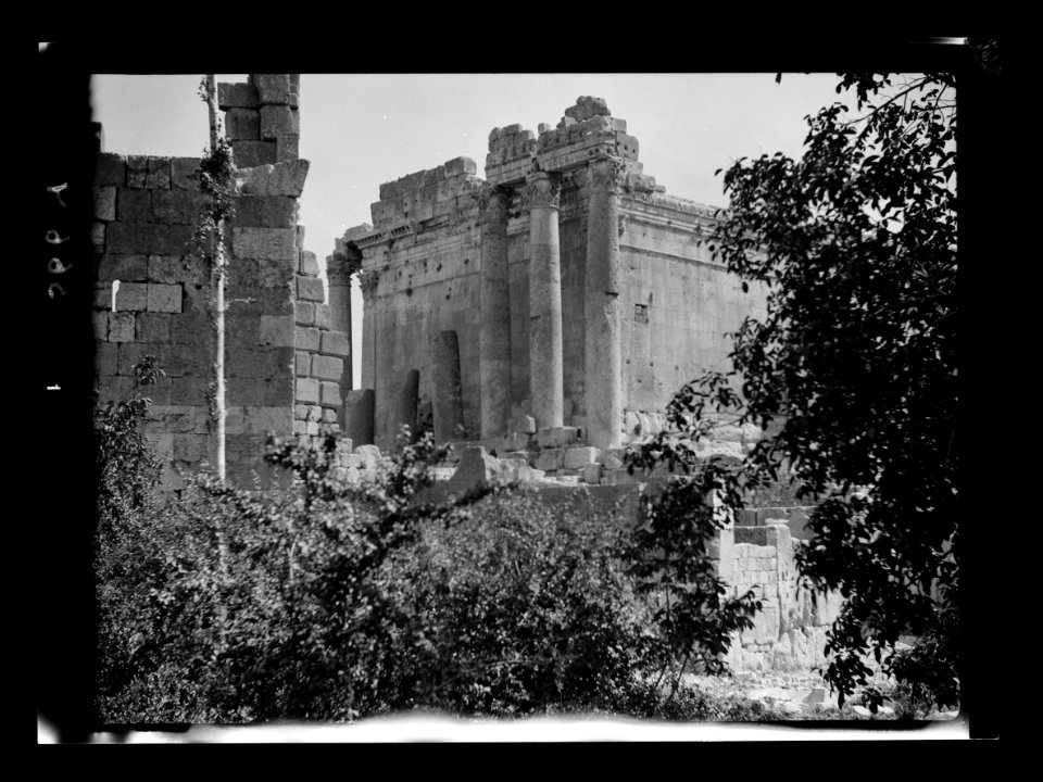 Baalbek. 'Heliopolis.' Temple of Bacchus. The south and west wall LOC matpc.15477