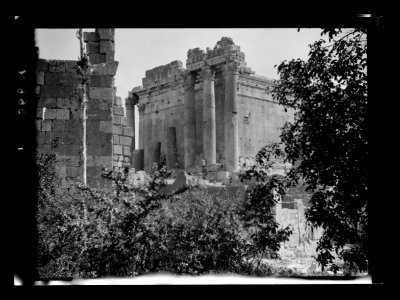 Baalbek. 'Heliopolis.' Temple of Bacchus. The south and west wall LOC matpc.15477