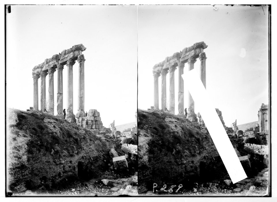 Baalbek. 'Heliopolis.' Temple of the Sun. The six great pillars LOC matpc.02862
