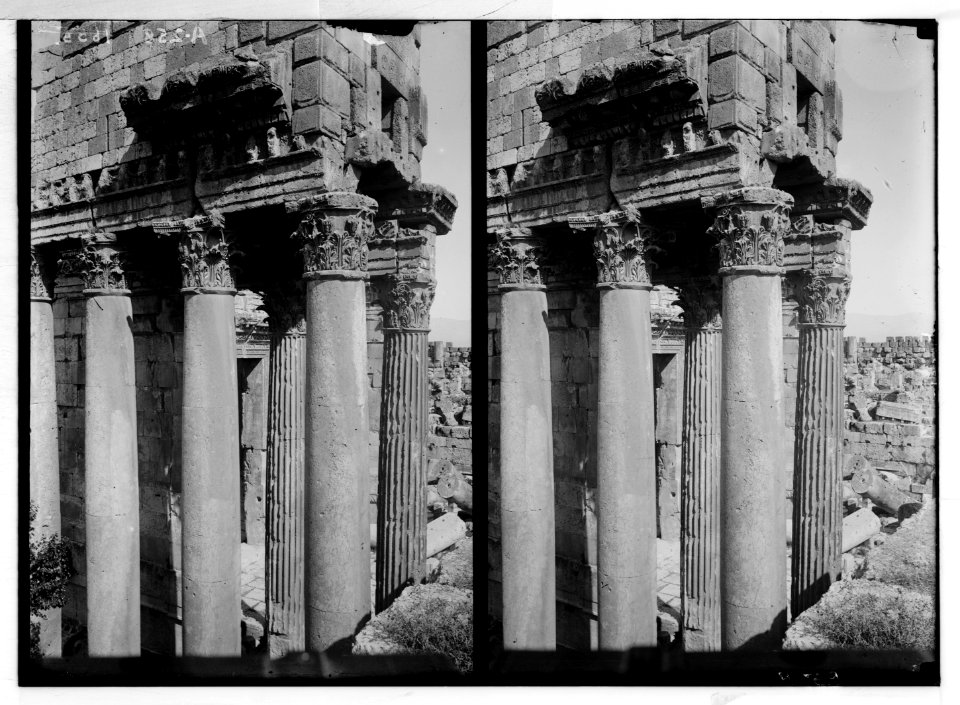 Baalbek. Capitals in the ruins LOC matpc.05199