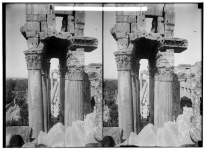 Baalbek. Capitals of fluted columns LOC matpc.01169