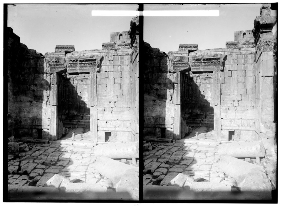 Baalbek. Entrance to Temple of Bacchus LOC matpc.01165
