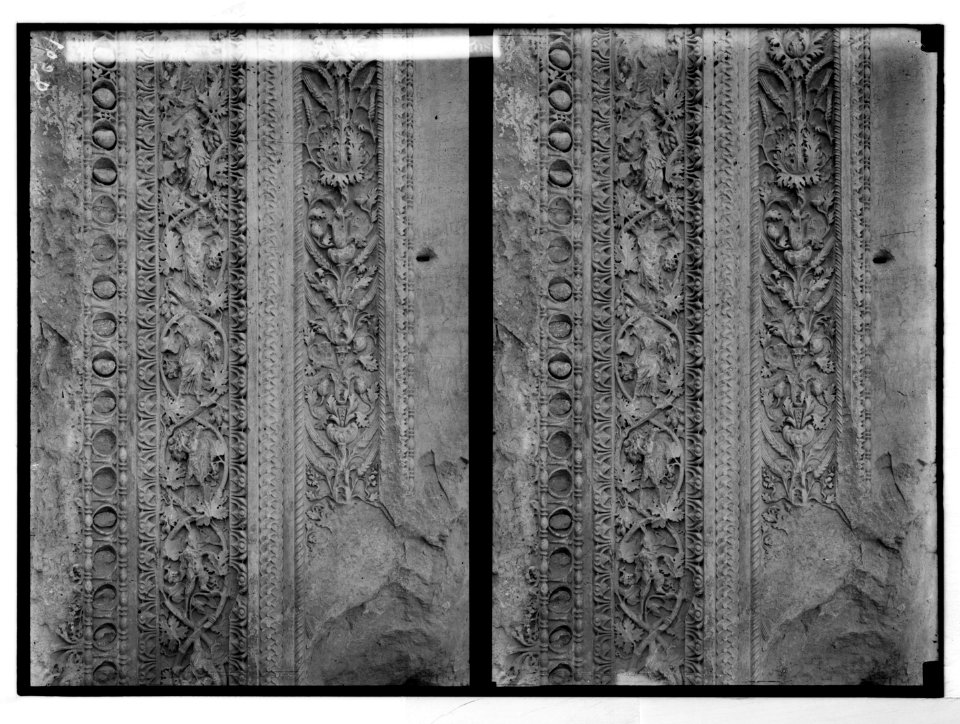 Baalbek. Doorpost carvings in the Temple of Bacchus LOC matpc.05203