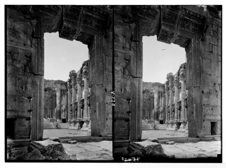 Baalbek. Looking into the Temple of Bacchus showing doorway LOC matpc.05200