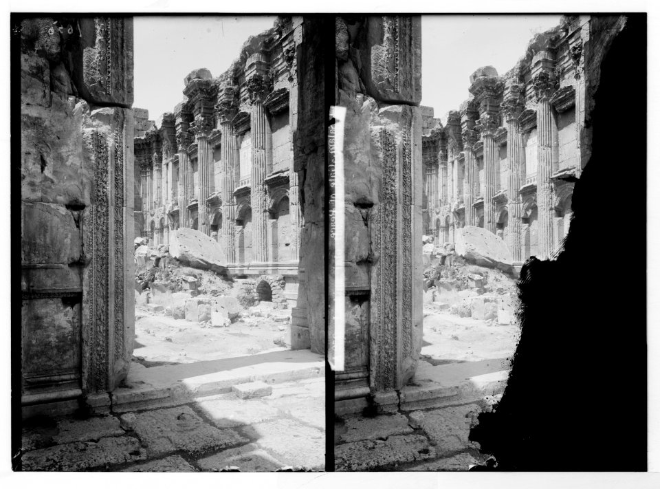 Baalbek. Looking into the Temple of Bacchus showing doorway LOC matpc.05201