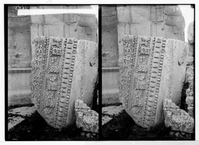Baalbek. Temple of the sun. Carving in niches in court of altar LOC matpc.05220