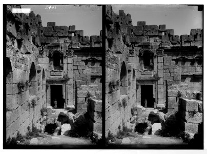 Baalbek. Temple of the sun. Doorway and niche for statue LOC matpc.05213