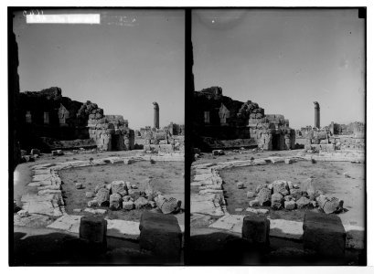 Baalbek. Temple of the sun. The forecourt LOC matpc.05206