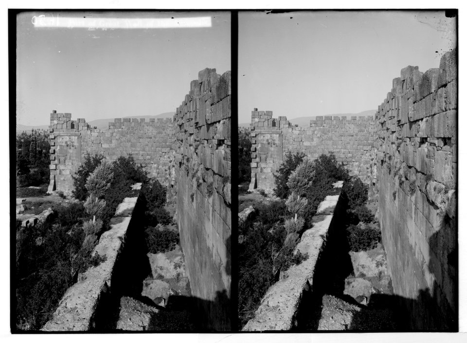 Baalbek. Temple of the sun. Part of great wall of the acropolis LOC matpc.05216