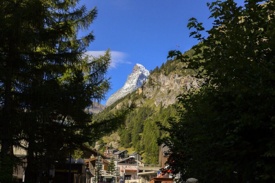 Alpine mountains landscape photo