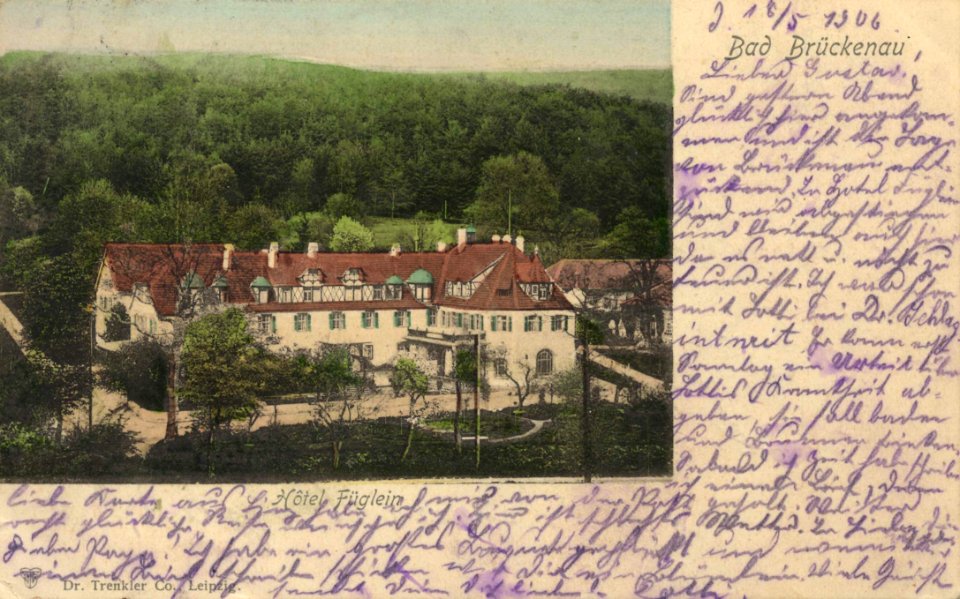 Bad Brückenau, Bayern - Hotel Füglein (Zeno Ansichtskarten)