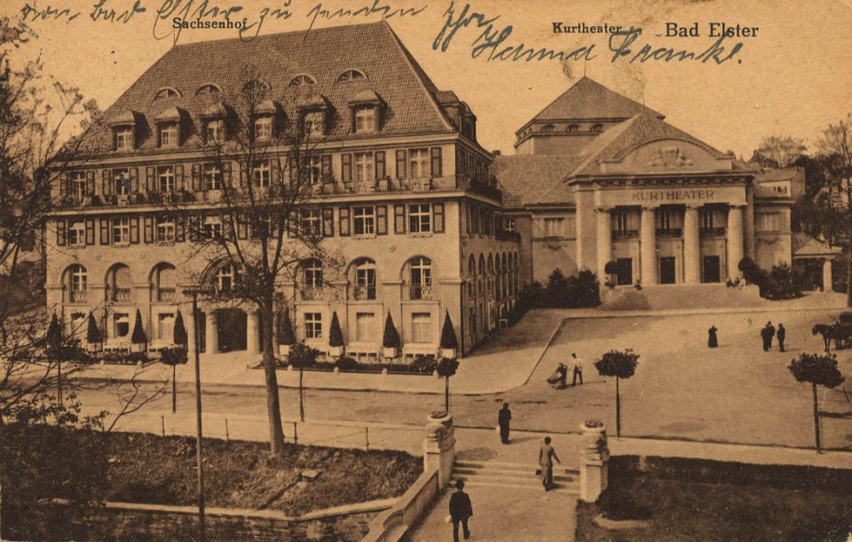Bad Elster, Sachsen - Sachsenhof; Kurtheater (Zeno Ansichtskarten)