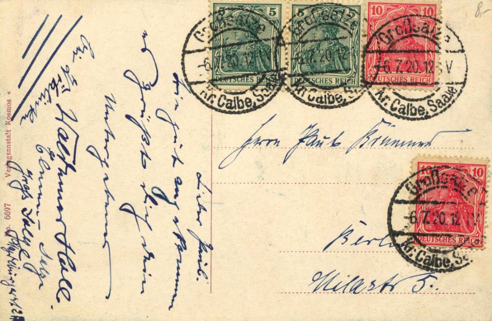 Bad Elmen, Sachsen-Anhalt - Kurgarten (back) (Zeno Ansichtskarten)