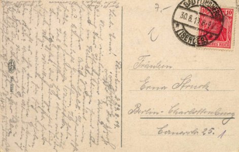 Bad Flinsberg, Schlesien - Kurhaus mit Umgebung (back) (Zeno Ansichtskarten)