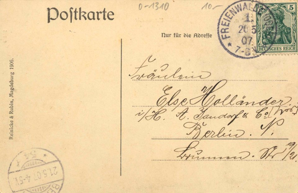 Bad Freienwalde (Oder), Brandenburg - Stadtansicht (3) (back) (Zeno Ansichtskarten)