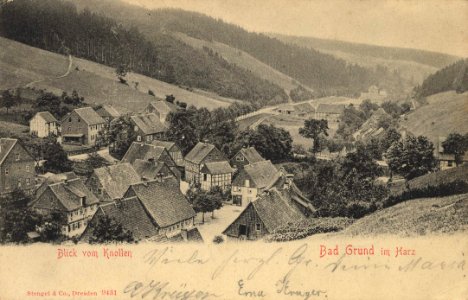 Bad Grund, Niedersachsen - Blick vom Knollen (Zeno Ansichtskarten)