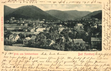 Bad Harzburg, Niedersachsen - Blick vom Schützenhause (Zeno Ansichtskarten)
