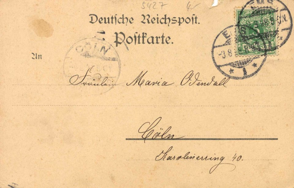 Bad Ems, Rheinland-Pfalz - Hotel Vier Türme (back) (Zeno Ansichtskarten)