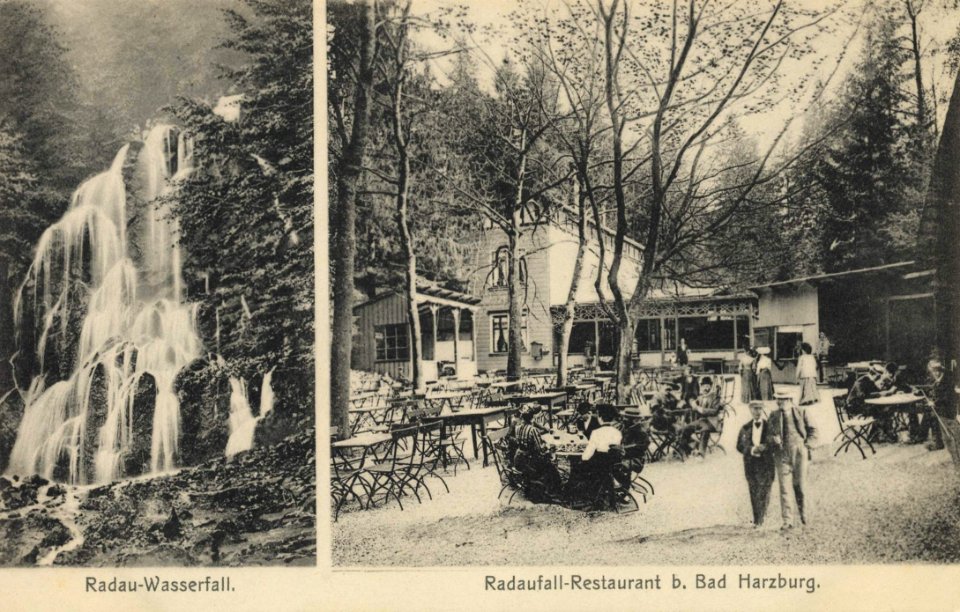 Bad Harzburg, Niedersachsen - Radauwasserfall; Radaufall-Restaurant (Zeno Ansichtskarten)